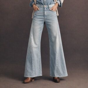 Mother snacks The Lemon Twist Sneak size 27 wide leg jeans